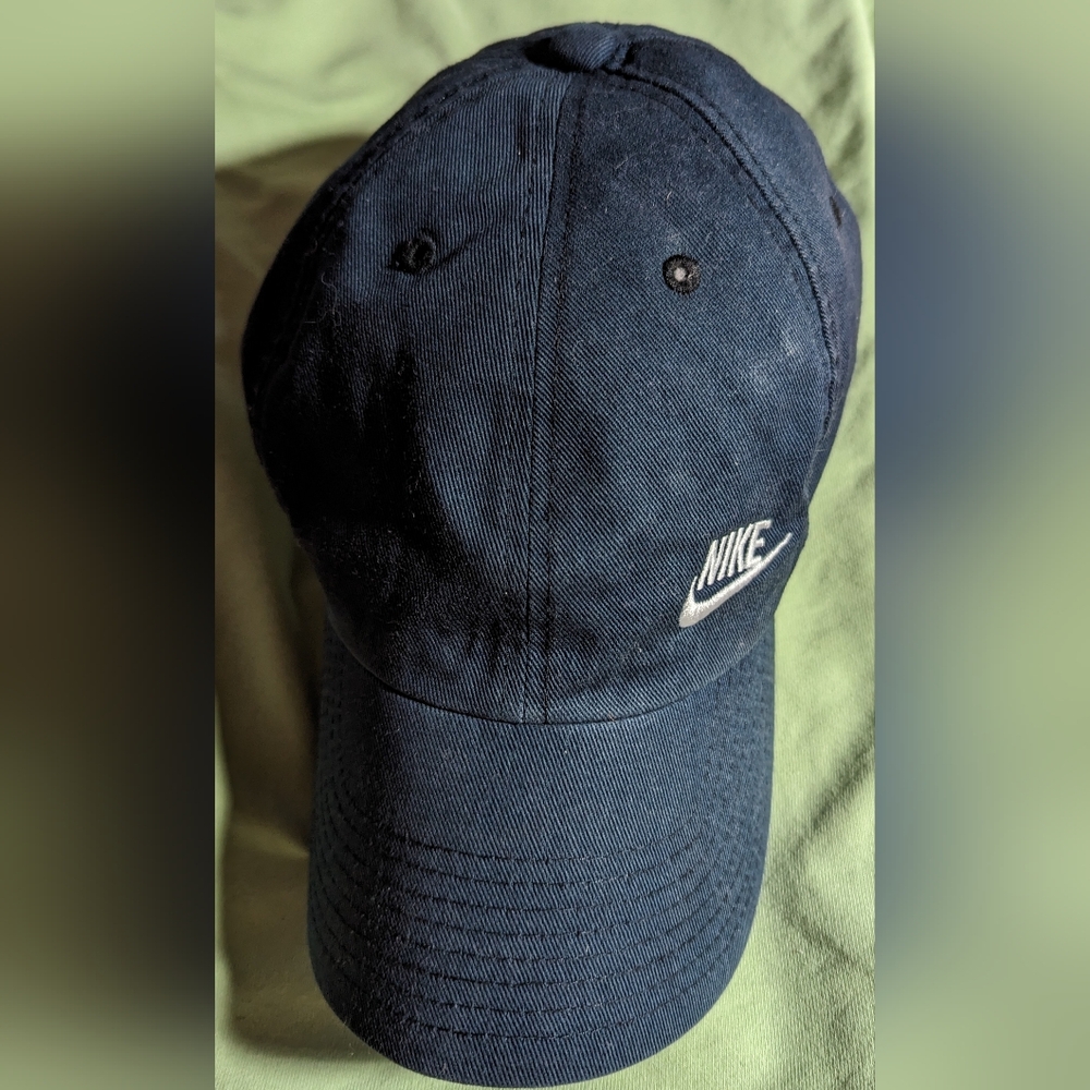 Nike hat ball cap adjustable back strap one size fits most Navy - Picture 1 of 12